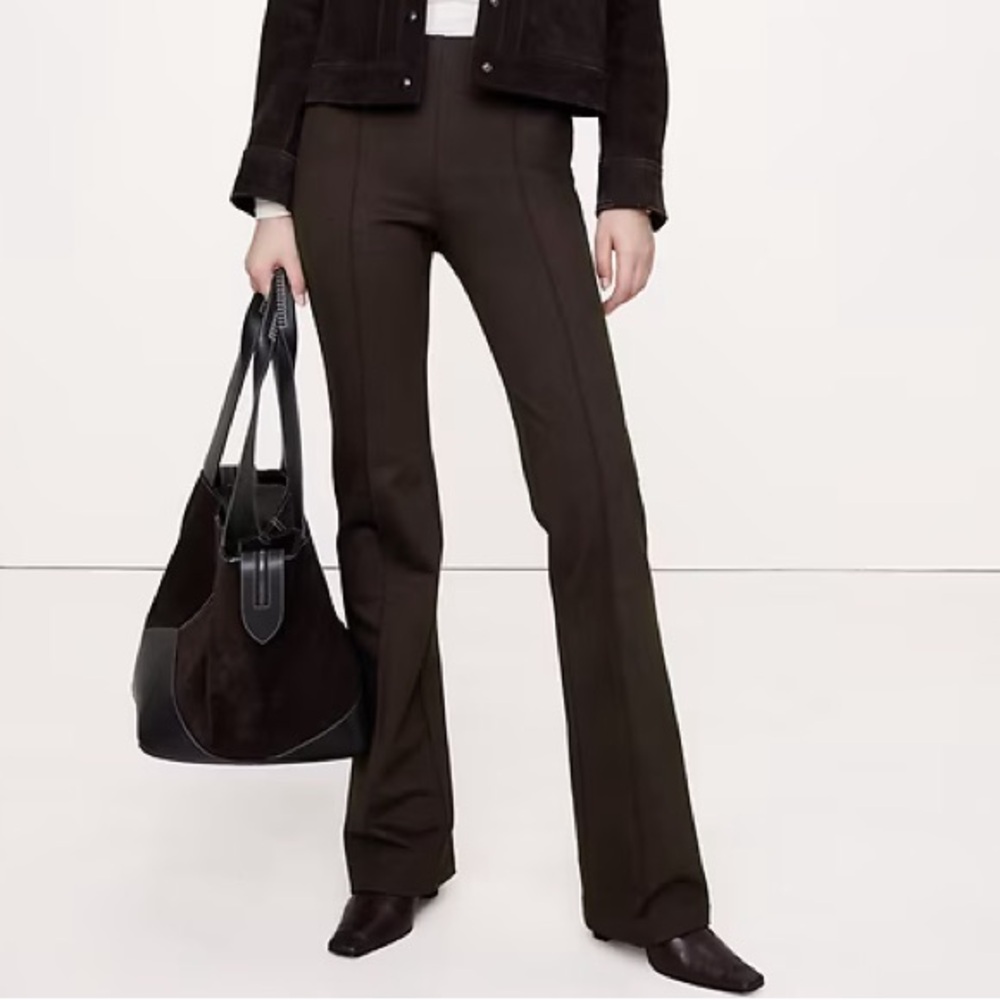 NEW! Banana Republic Brown Skinny- Bootcut Everywhere Ponte Pull-On Pant 853095